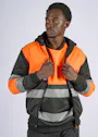 Portwest PW3 PW377 Winter Hoodie Klasse 1 Rits Verwarmd UV-bescherming Performance miniatuur