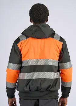 Portwest PW3 PW377 Winter Hoodie Klasse 1 Rits Verwarmd UV-bescherming Performance miniatuur