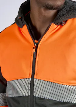 Portwest PW3 PW377 Winter Hoodie Klasse 1 Rits Verwarmd UV-bescherming Performance miniatuur