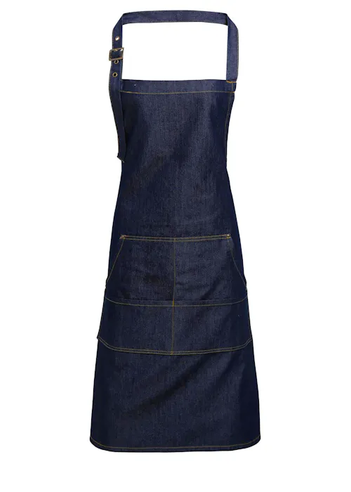Premier Jeans Stitch Denim Bib Apron
