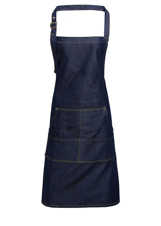 Premier Jeans-Stitch Denim Bib Apron