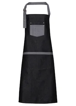 Premier Domain Contrast Denim Bib Apron