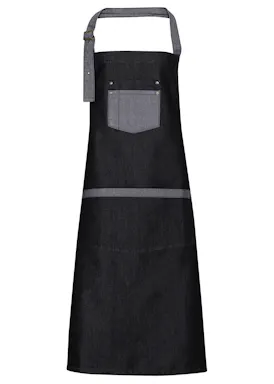 Premier Domain Contrast Denim Bib Apron