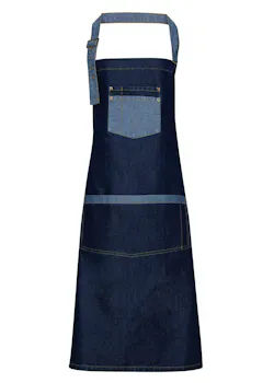Premier Domain Contrast Denim Bib Apron miniatuur