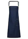 Premier District Waxed Look Denim Bib Apron miniatuur