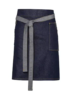 Premier Division Waxed Look Denim Waist Apron miniatuur