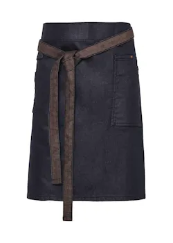 Premier Division Waxed Look Denim Waist Apron miniatuur
