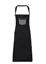 Premier Division Waxed-Look Denim Bib Apron with Faux Leather Vorschaubild
