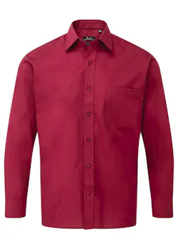 Premier PW200 Poplin Shirt Long Sleeve Regular Fit miniatuur