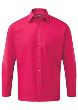 Premier PW200 Poplin Shirt Long Sleeve Regular Fit miniatuur