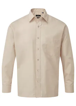 Premier PW200 Poplin Shirt Long Sleeve Regular Fit miniatuur