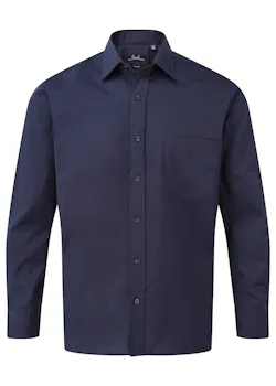Premier PW200 Poplin Shirt Long Sleeve Regular Fit miniatuur