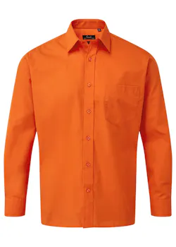 Premier PW200 Poplin Shirt Long Sleeve Regular Fit miniatuur