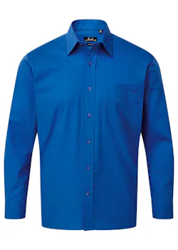 Premier PW200 Poplin Shirt Long Sleeve Regular Fit miniatuur