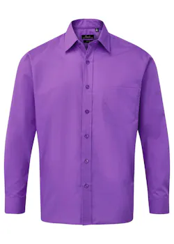 Premier PW200 Poplin Shirt Long Sleeve Regular Fit miniatuur