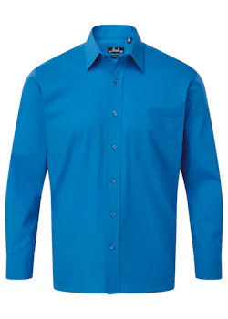 Premier PW200 Poplin Shirt Long Sleeve Regular Fit miniatuur