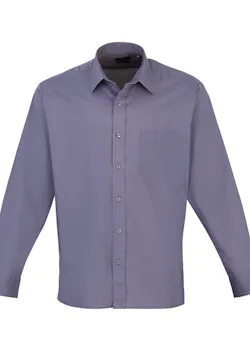 Premier PW200 Poplin Shirt Long Sleeve Regular Fit miniatuur