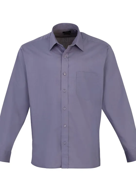 Premier PW200 Poplin Shirt Long Sleeve Regular Fit
