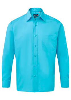 Premier PW200 Poplin Shirt Long Sleeve Regular Fit miniatuur