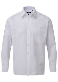 Premier PW200 Poplin Shirt Long Sleeve Regular Fit miniatuur