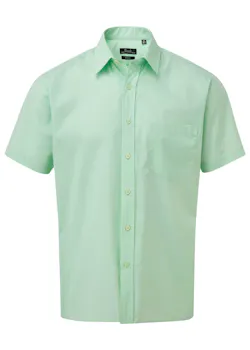 Premier PW202 Poplin Shirt Short Sleeve Regular Fit miniatuur