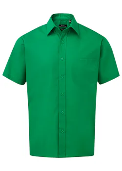 Premier PW202 Poplin Shirt Short Sleeve Regular Fit miniatuur
