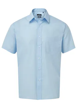 Premier PW202 Poplin Shirt Short Sleeve Regular Fit miniatuur