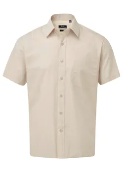 Premier PW202 Poplin Shirt Short Sleeve Regular Fit miniatuur