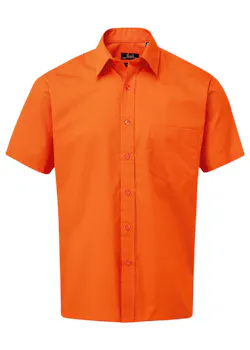 Premier PW202 Poplin Shirt Short Sleeve Regular Fit miniatuur