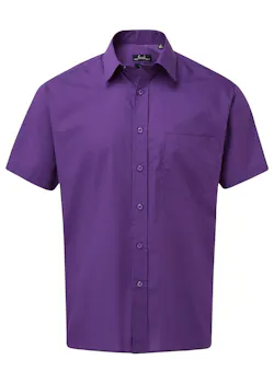 Premier PW202 Poplin Shirt Short Sleeve Regular Fit miniatuur