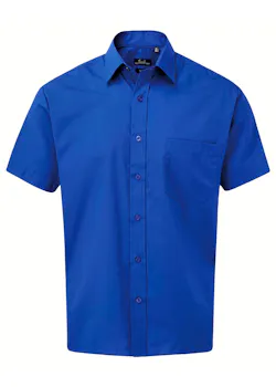 Premier PW202 Poplin Shirt Short Sleeve Regular Fit miniatuur