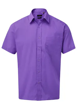 Premier PW202 Poplin Shirt Short Sleeve Regular Fit miniatuur