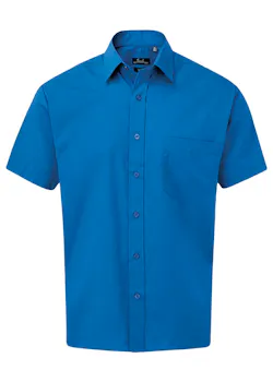 Premier PW202 Poplin Shirt Short Sleeve Regular Fit miniatuur