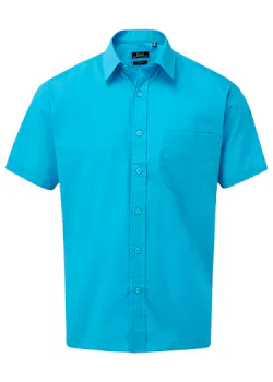 Premier PW202 Poplin Shirt Short Sleeve Regular Fit miniatuur