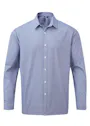 Premier Men's Microcheck (Gingham) Long-Sleeve Cotton Shirt Vorschaubild