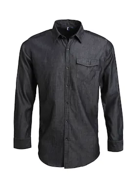 Premier Men's Jeans-Stitch Denim Shirt