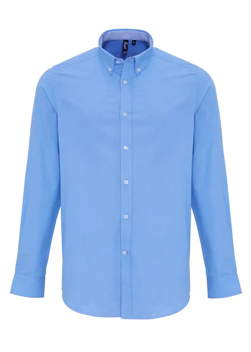 Premier PW238 Oxford Stripes Shirt Cotton Rich Regular Fit