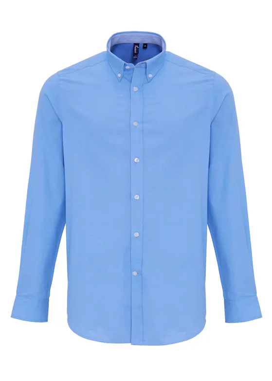 Premier PW238 Oxford Stripes Shirt Cotton Rich Regular Fit