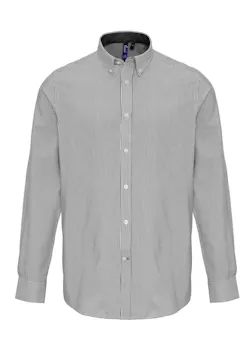 Premier PW238 Oxford Stripes Shirt Cotton Rich Regular Fit miniatuur