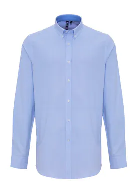 Premier Men's Cotton-Rich Oxford Stripe Shirt
