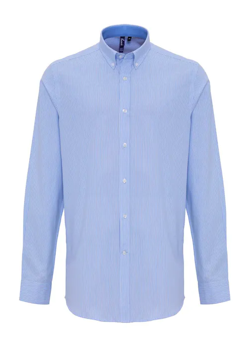 Premier PW238 Oxford Stripes Shirt Cotton Rich Regular Fit