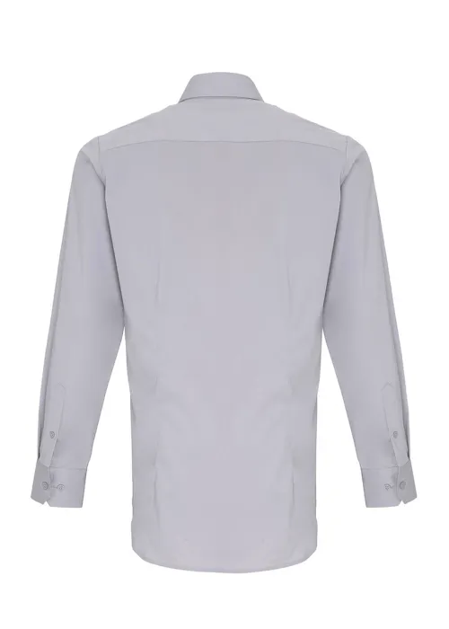 Premier PW244 Poplin Cotton Shirt Fit Long Sleeve Stretch
