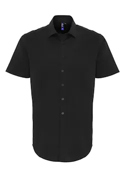 Premier PW246 Poplin Cotton Shirt Short Sleeve Stretch