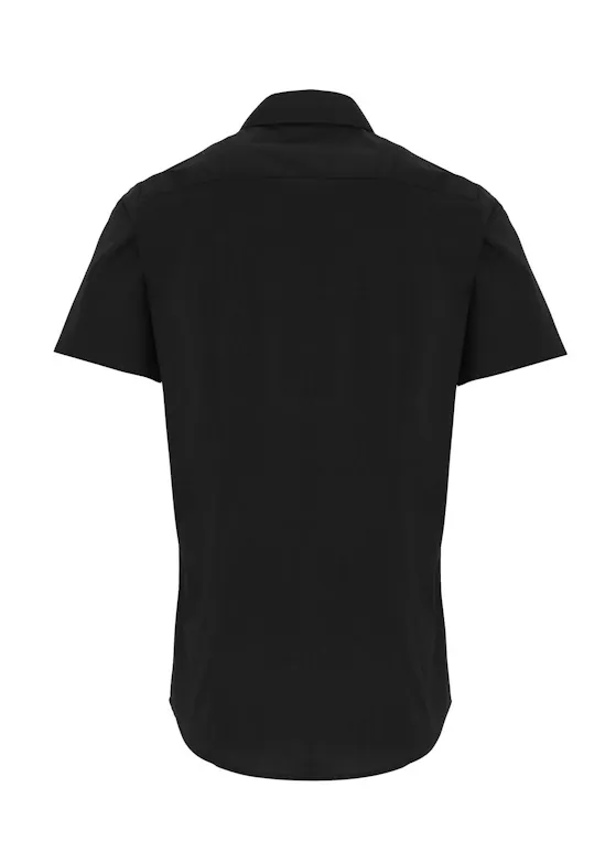 Premier PW246 Poplin Cotton Shirt Short Sleeve Stretch