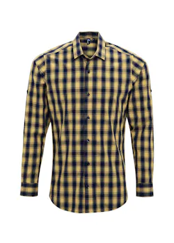 Premier PW250 Mulligan Check Cotton Shirt Long Sleeve Regular Fit miniatuur