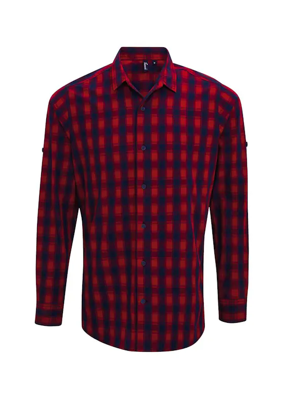 Premier Mulligan Check Cotton Long-Sleeve Shirt – Men's
