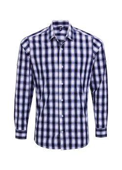 Premier PW250 Mulligan Check Cotton Shirt Long Sleeve Regular Fit miniatuur