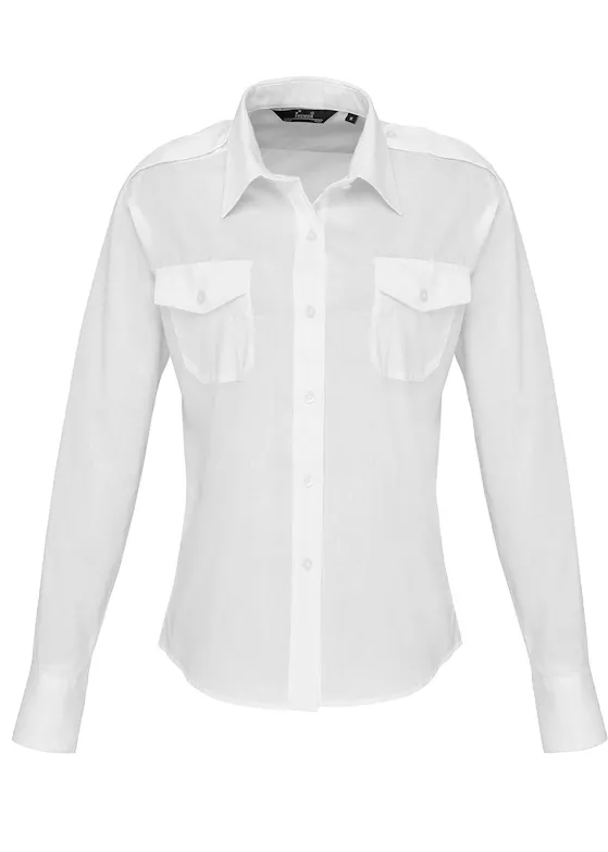 Premier Long Sleeve Pilot Shirt Dames