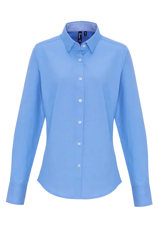 Premier Women's Cotton-Rich Oxford Stripe Shirt