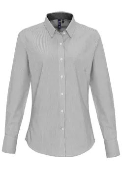 Premier PW338 Oxford Stripes Shirt Cotton Rich Regular Fit Dames